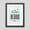 The adventure begins Framed poster